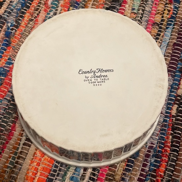 Vintage Country Flowers by Andrea Casserole Dish - Picture 3 of 7